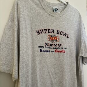 AUTHENTIC Vintage Embroidered Super Bowl XXXV T-Shirt